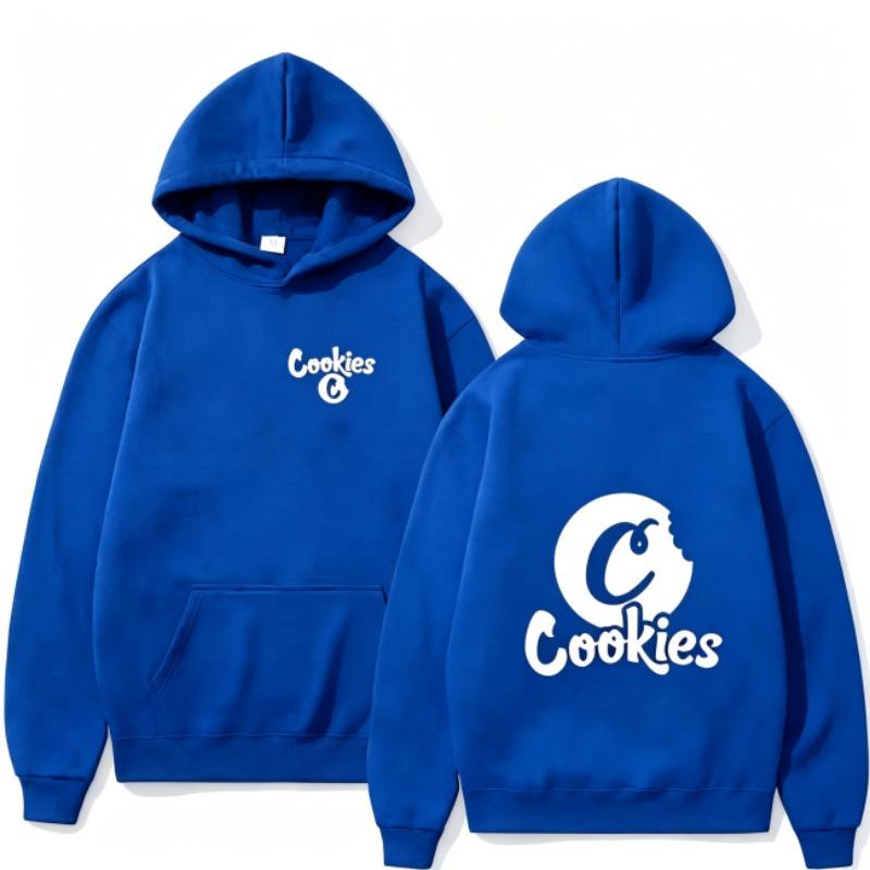 Autumn Men's Women's Hoodies Cookies Letter Printing Unisex Fashion Pullover Long Sleeves Loose Casual Vintage Sweatshirts