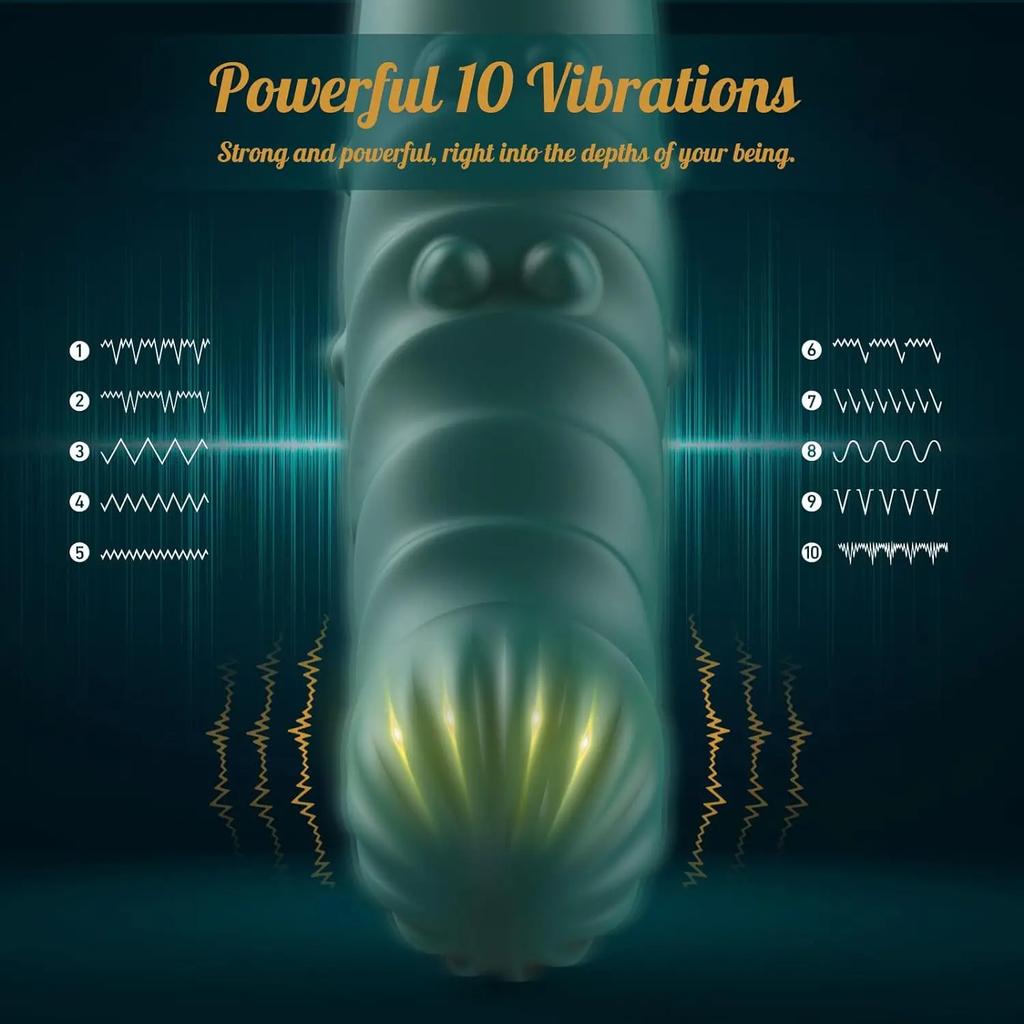 Rotation Thrusting Vibrator for Women 2 in 1 Clitoris Stimulator Telescopic Dildo rotating beads Female Masturbation