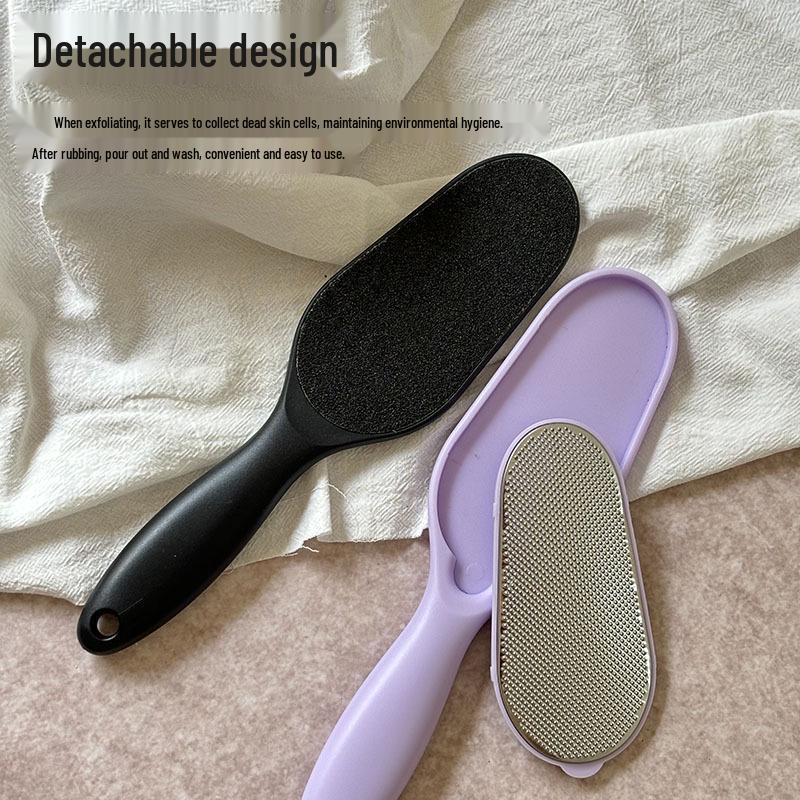 Stainless Steel Double-Sided Foot File & Pumice Stone Exfoliator for Callus Removal