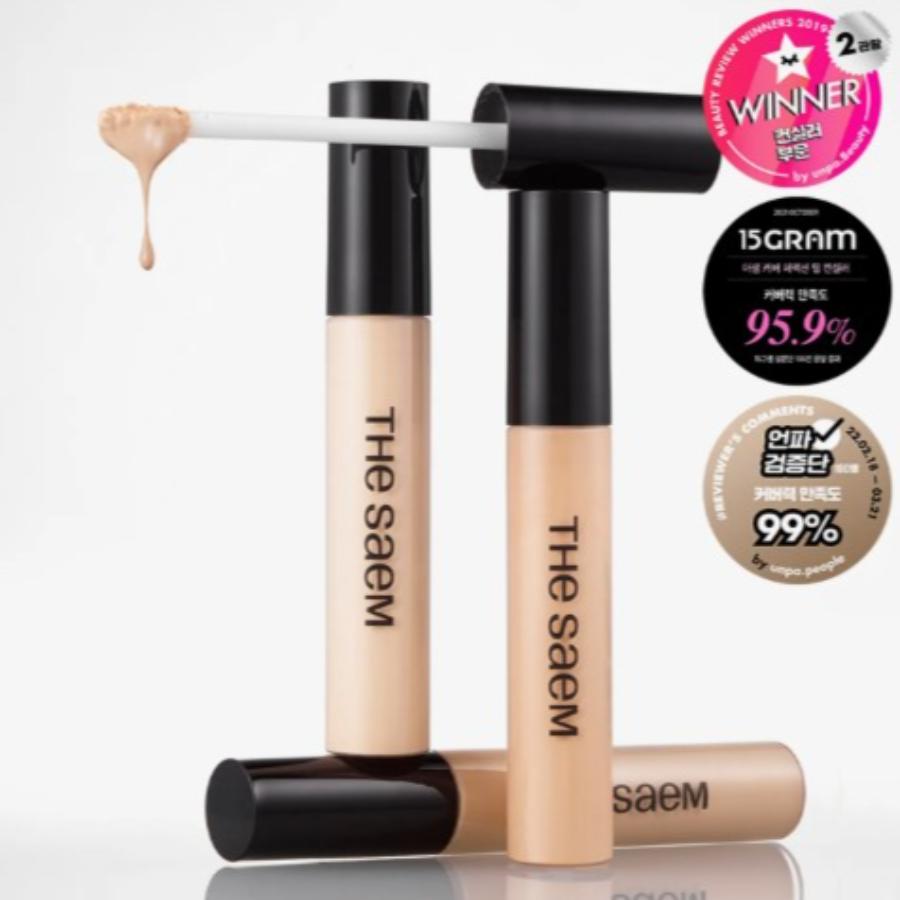 The Saem Cover Perfection Tip Concealer 9.5g (6 Colors)