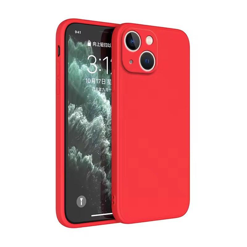 Square Liquid Silicone Phone Case for iPhone 16 15 14 Plus 11 12 13 14 Pro Max 12 13 Mini Luxury Camera Protective Cover