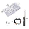 Kit matrițe pentru deschizător de sticle Deschizător de bere Forme din silicon Artizanat DIY Fabricarea cheii pentru bere