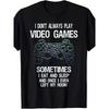 European Sizes Men's Funny Retro Video Games T-Shirt - Humorous Gamer Humor Suitable for Boys, Teens & S - Classic Fit Black Tee