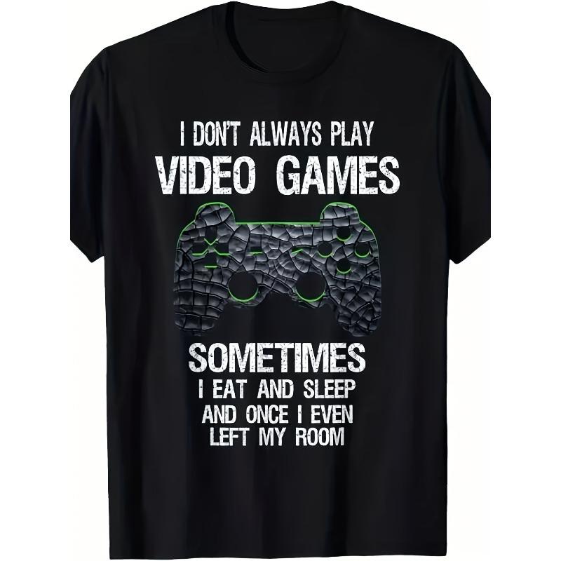 

European sizes Men s Funny Retro Video Games T-Shirt - Humorous Gamer Humor Suitable for Boys, Teens & s - Classic Fit Black Tee 4XL чорний