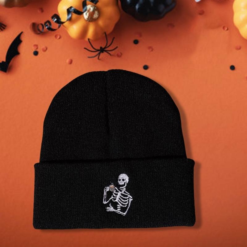 Beanies Hat Unisex Winter Outdoor Teens Streetwear Skull Caps for Ski Cycling