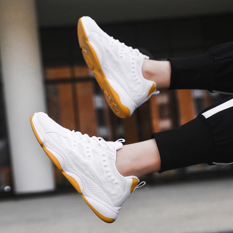 Neue Mesh-Sneaker fly-gewebt bequem und atmungsaktiv Freizeitschuhe modische weichsohlige weiße Schuhe