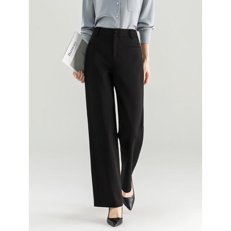 Women's High-Waist Anti-Wrinkle Straight-Leg Suit Pants