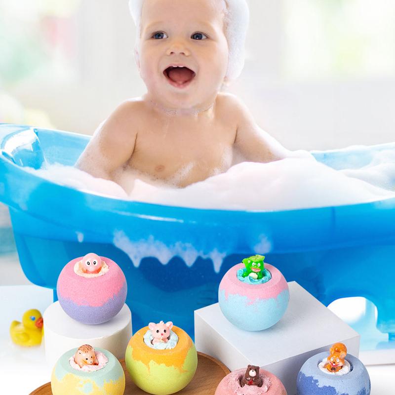 Inside Surprise Bubble Bath Fizzies Wegańskie Olejki Eteryczne Spa 1 szt. Bomby Kąpielowe Dla Dzieci Z Zabawkami