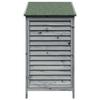 Garden Shed Gray 59 x 56 x 113.5 cm Solid Spruce Wood