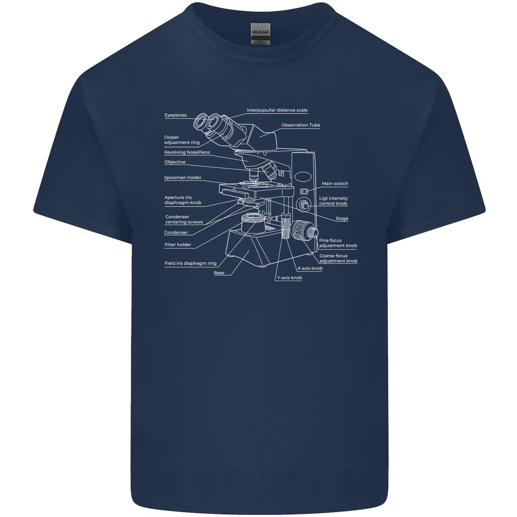 Microscope Science Biology Unisexs Light Cotton TShirt