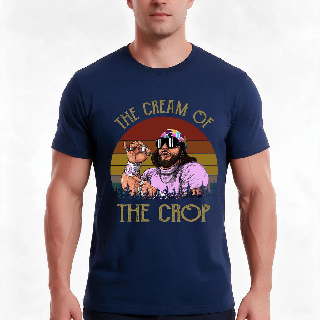 The Cream Of The Crop Tshirt Summer Casual Cotton Tee Oversized Streetwear Tops Vintage Graphic Print Unisex Unisex Unisex