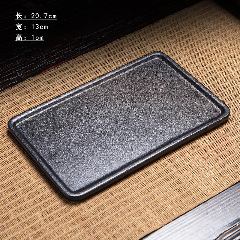 

Сухой пузырьковый поддон керамический простой цельный китайский и японский чайный столик поднос для хранения воды ретро-дом