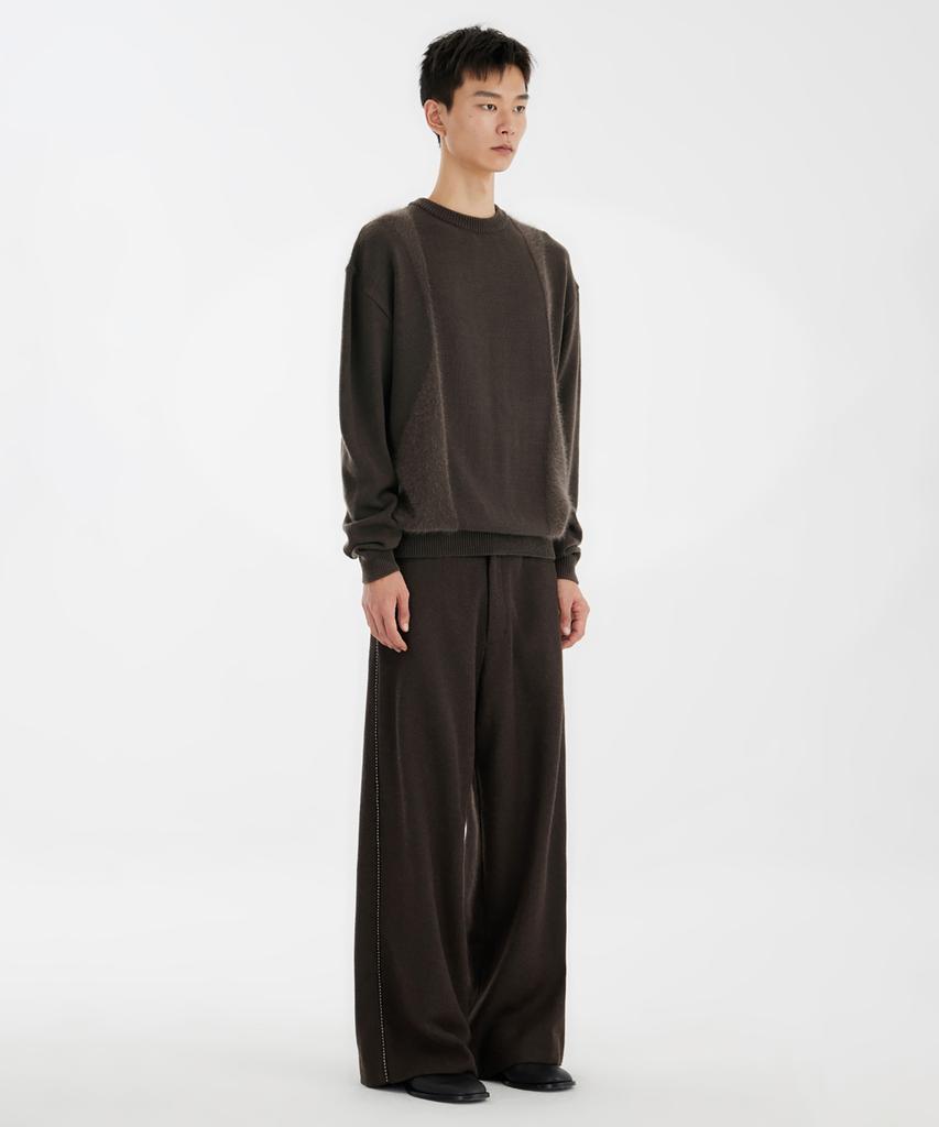 YOUTH Curved Angora Knit - Brown