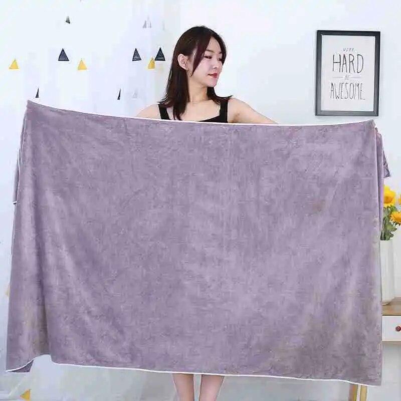 Large Size Massage Beach Bathrobe, Soft Beauty Salon, Steamed Bed Sheet, Adult Bath Towel
