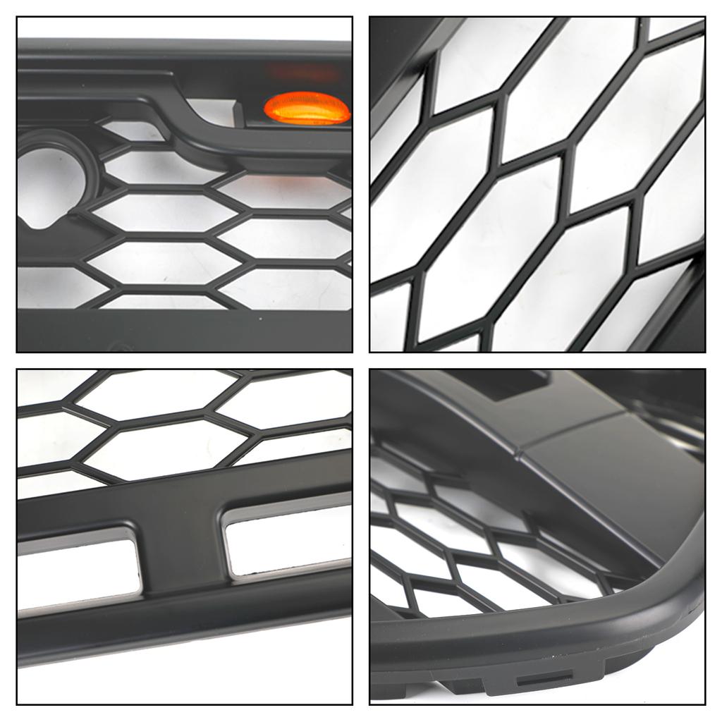 Matt Svart Främre Stötfångargrill med LED passar för Ford Transit MK8 2015-2018 Raptor