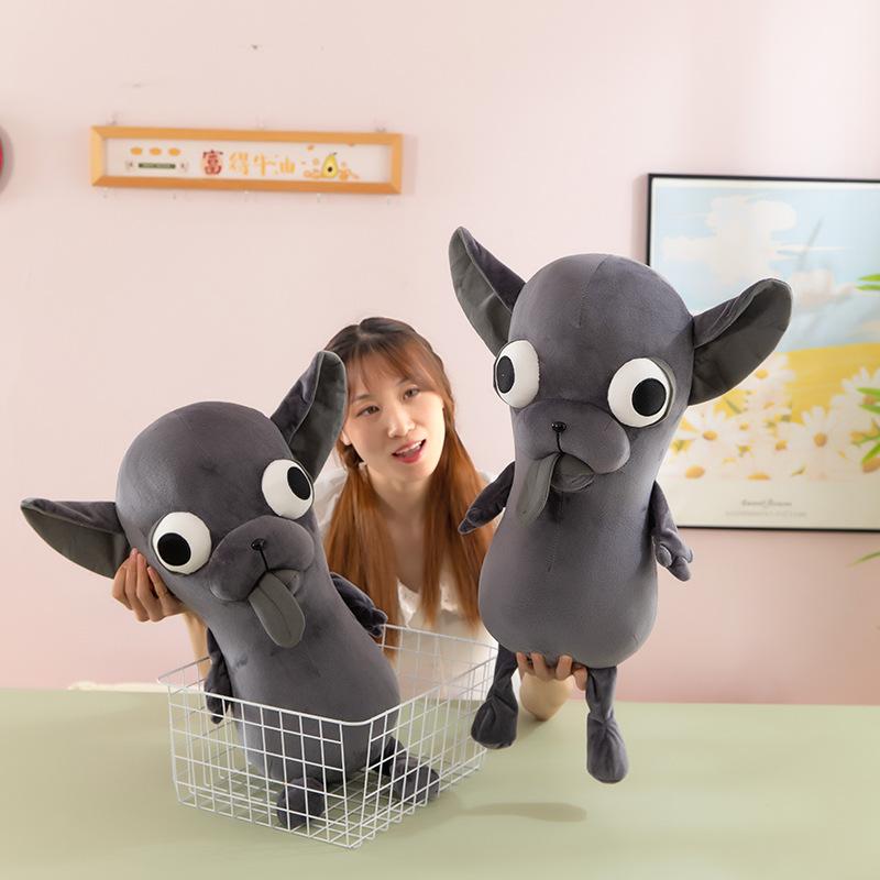 New Cross-border Chihuahua Plush Toy Doll Throw Pillow Doll Ugly Cute Birthday Gift Doll