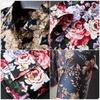 MARBEINE Long Sleeve Floral Print Aloha Casual Plus Sizes Soft Men's Button-Down Shirt, Spring, Summer, Autumn, Winter, Fashion, Available,
