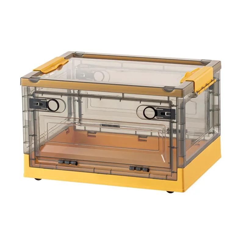 

Foldable Large Capacity Storage Box - Wardrobe Organizer for Clothes Toys Snacks Books & Shoes Suitable for Car & Household Use 27L (39x29x24CM)