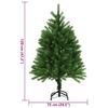 Artificial Christmas Tree with Realistic Needles 120 Cm Green