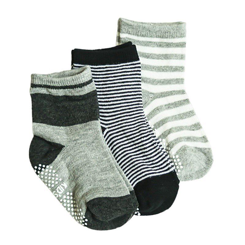 12 Pair/set Baby Girl Boy Anti-slip Socks Children Elastic Knit Socks Cotton Socks