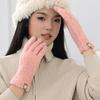 Women Cold Weather Gloves Fleeces Lined Thermals Insulation Gloves For Cycling Driving Winter Outdoor Activiy
