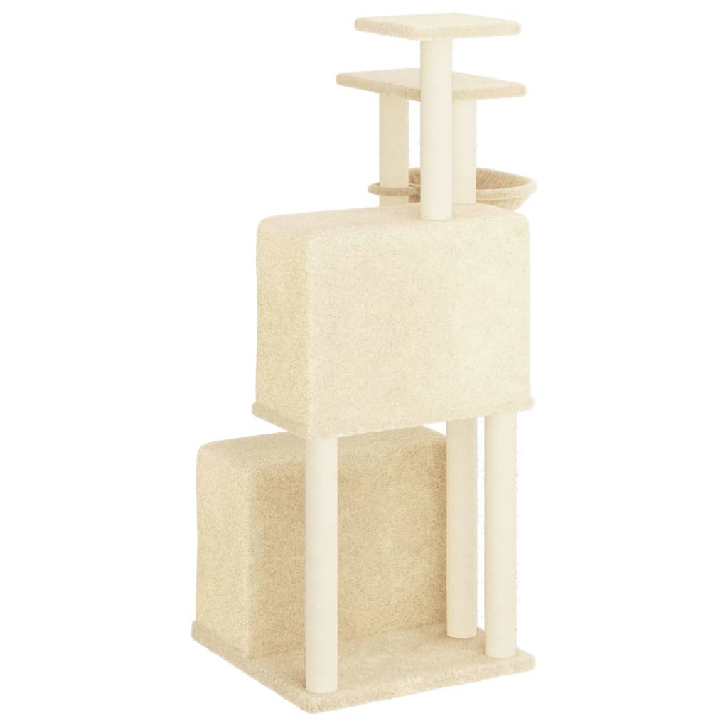 Scratching Post with Sisal Scratching Posts Cream 122 Cm