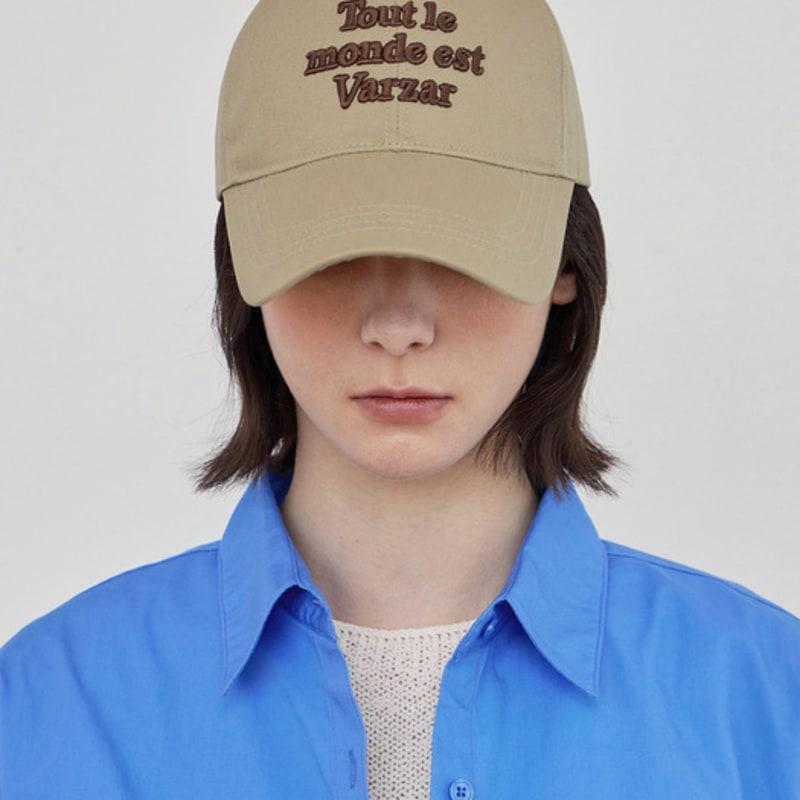 

VARZAR TMV Lettering Ball Cap [Twill Beige] FREE