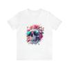 Skull T-shirt Design with Flowers