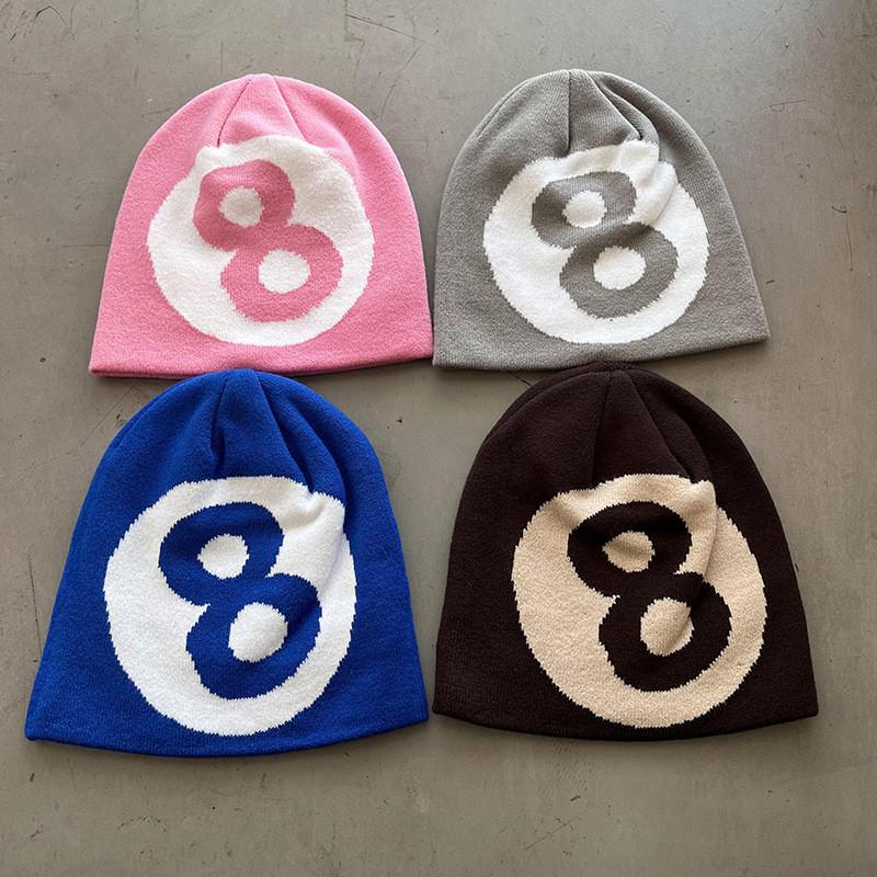 Punk Street Acrylic Knit Hat With Warmth For Casual Winter Wear