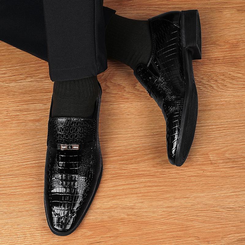 Herren formelle Business Lederschuhe neu große Größe Mode Plateau hohe Absätze lässige Herrenschuhe lässige Sport Herren Slipper