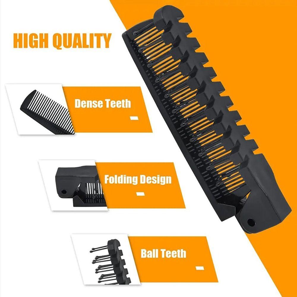 4pcs Oil Head Folding Pocket Combs Hair Brush Hairdressing Combs Portable Hair Comb  Man Women