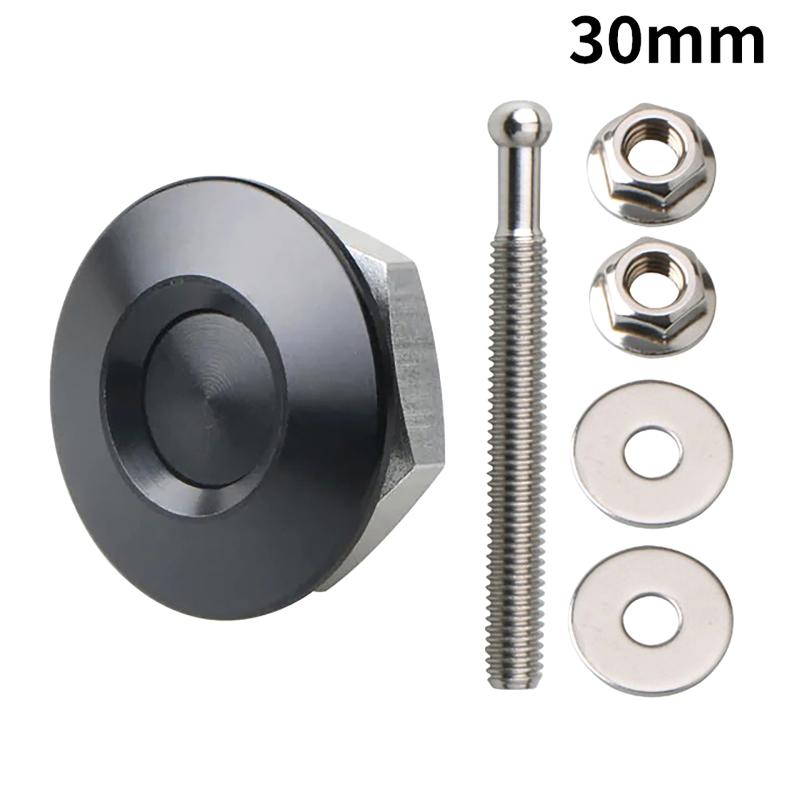 1Pcs 30/32Mm Car Push Button Bonnet Hood Pin Quick Release Latch Lock Clip Kit Aluminum Engine Exterior Parts Universal