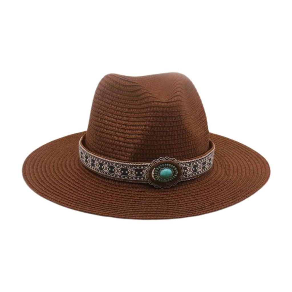 Simple French Haute Sense Men And Women Travel Beach Sunscreen Sun Hat Famous Style Straw Hat