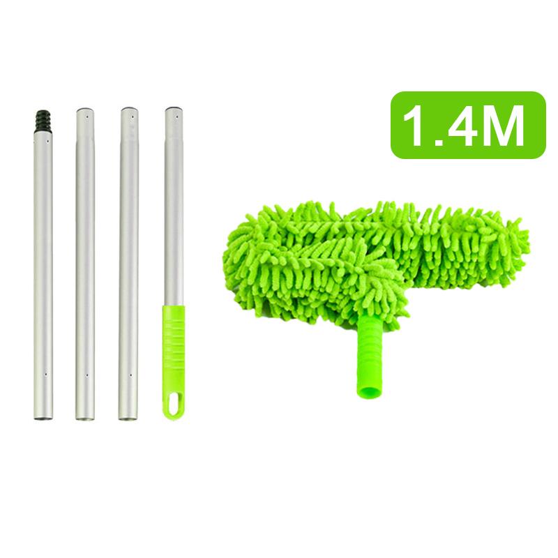 1,4/1,7M Szczotka do czyszczenia wentylatorów sufitowych z długą rączką z mikrofibry, zdejmowana szczotka do usuwania kurzu z sufitu