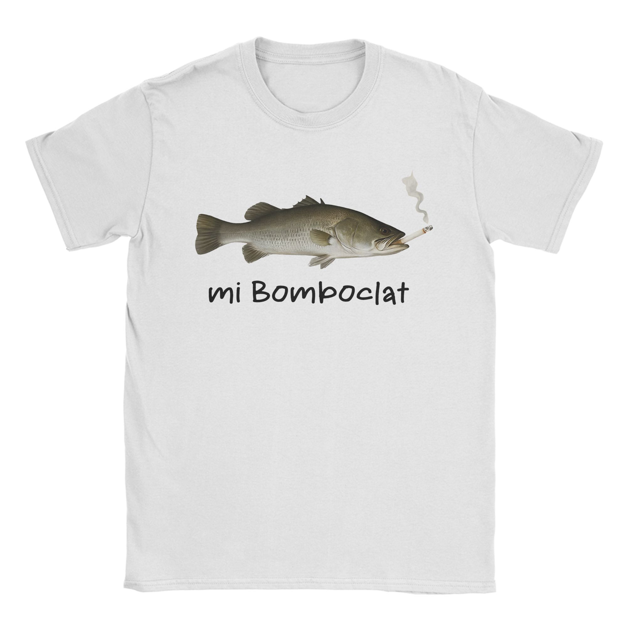 

Men Women Graphic Printing Funny Bomboclat Fish Meme Tee T Shirt 100% Cotton T-shirts Clothing 5XL різнокольоровий