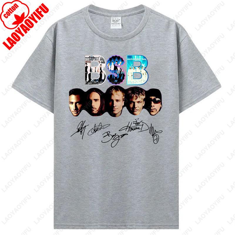 Backstreet Boys Millennium Tour Hudební Vintage Tričko Pánské Dámské Hipster Populární Vrcholy Letní Móda Streetwear Unisex Trička Dárek