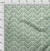 oneOone Cotton Flex Green Fabric Chevron Quilting Supplies Print Sewing Fabric By The Yard 40 Inch