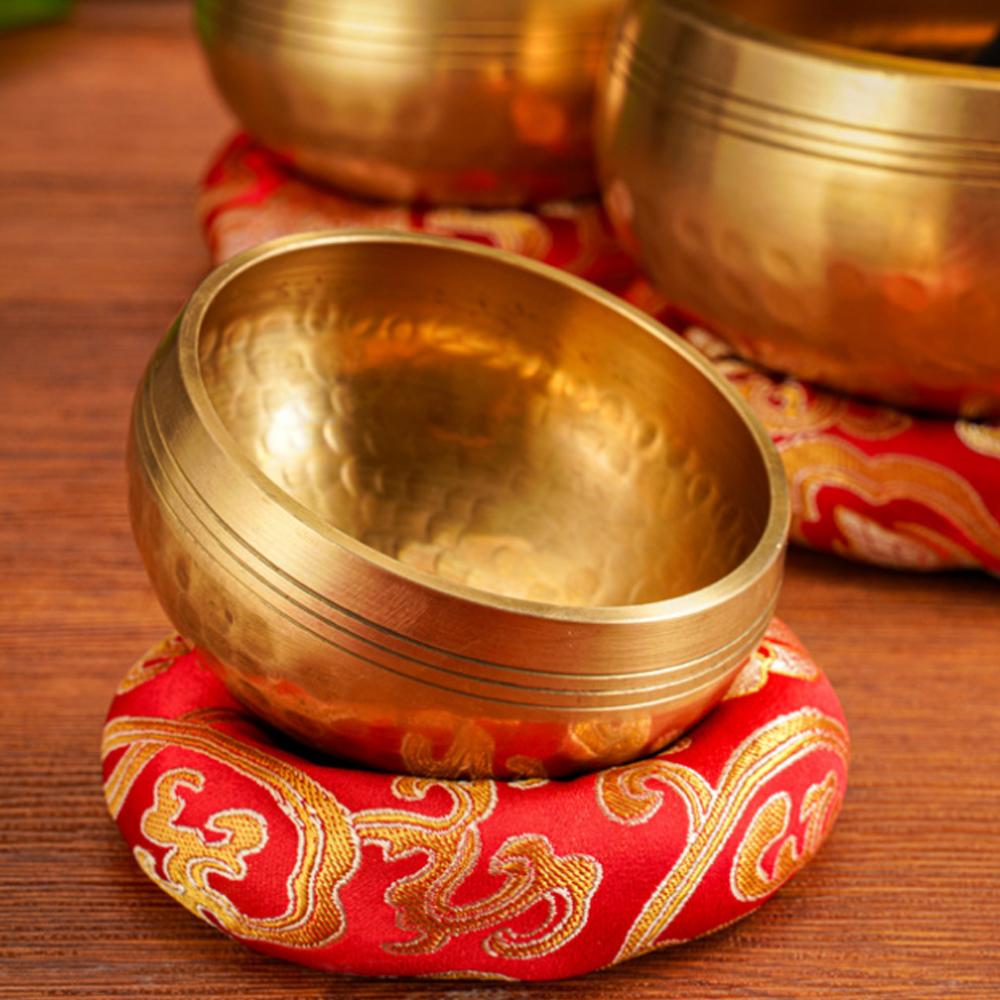 Tibetan Singing Bowl Set Stress Relief Tool Yoga Meditation Chanting Bowl For Yoga Chakra Healing Mindfulness Stress Relief