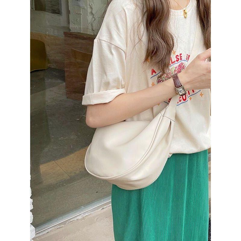 

Bag Women s Casual Nylon Canvas Lightweight Dumpling Bag Cream apricot