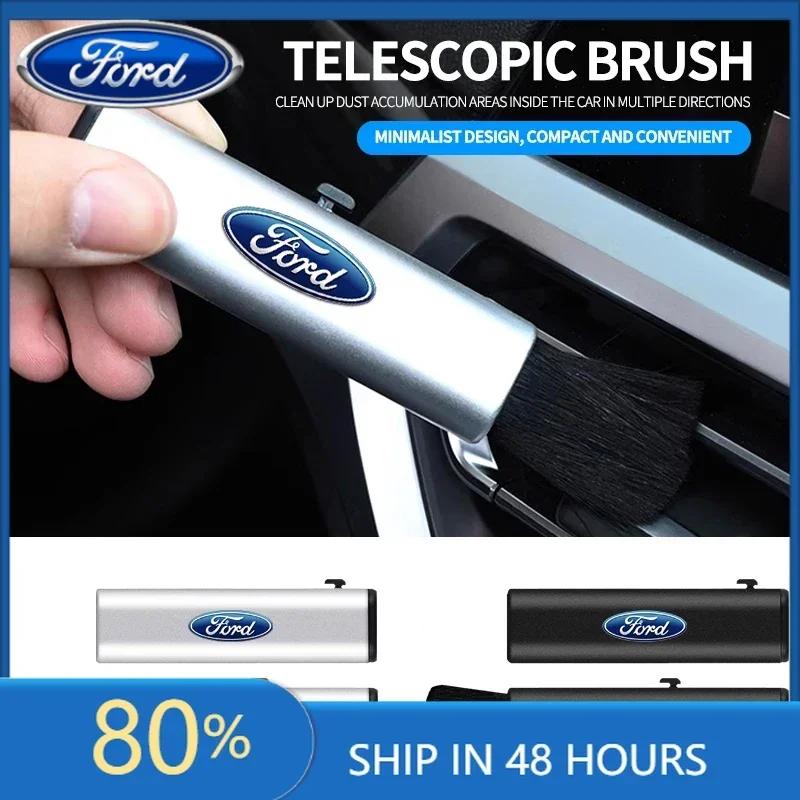 Car Sticker Ford 2025 Hot Car Telescopic Plastic Handle Wool Small Brush For Ford Focus Mk2 Mk3 Fiesta Mk7 Ranger Mondeo Mk4 S-M