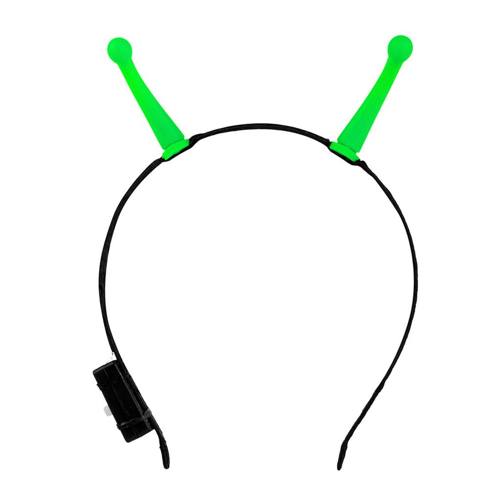 Light Up Antenna Headband Costume Cosplay Accessories Alien Headdress Cosplay Wear Gift for Teens Masquerade