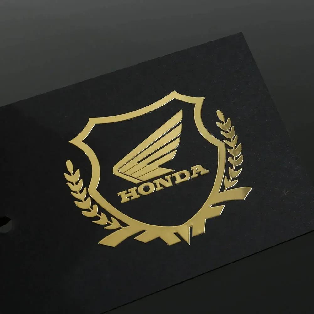 FPY1  Car Sticker Waterproof Modified Decorative for Honda Silver Gold Sticker Suitable for All Motorcycle Helmet Exhaust Pipe Decor