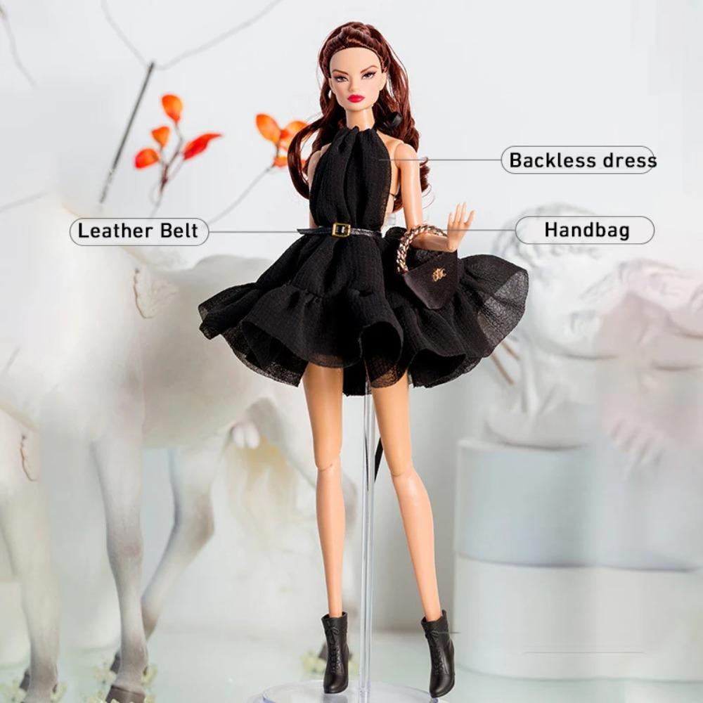 32cm Supermodel Doll Clothes Suit European Fashion Black Romantic Series Accessories Set Princess Dress DIY Toys Collector Gifts