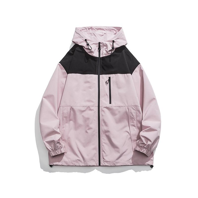 Nová venkovní bunda s kapucí pro muže a ženy Jarní a podzimní větruodolné voděodolné bundy Bundy Pracovní oděvy Sportovní bundy