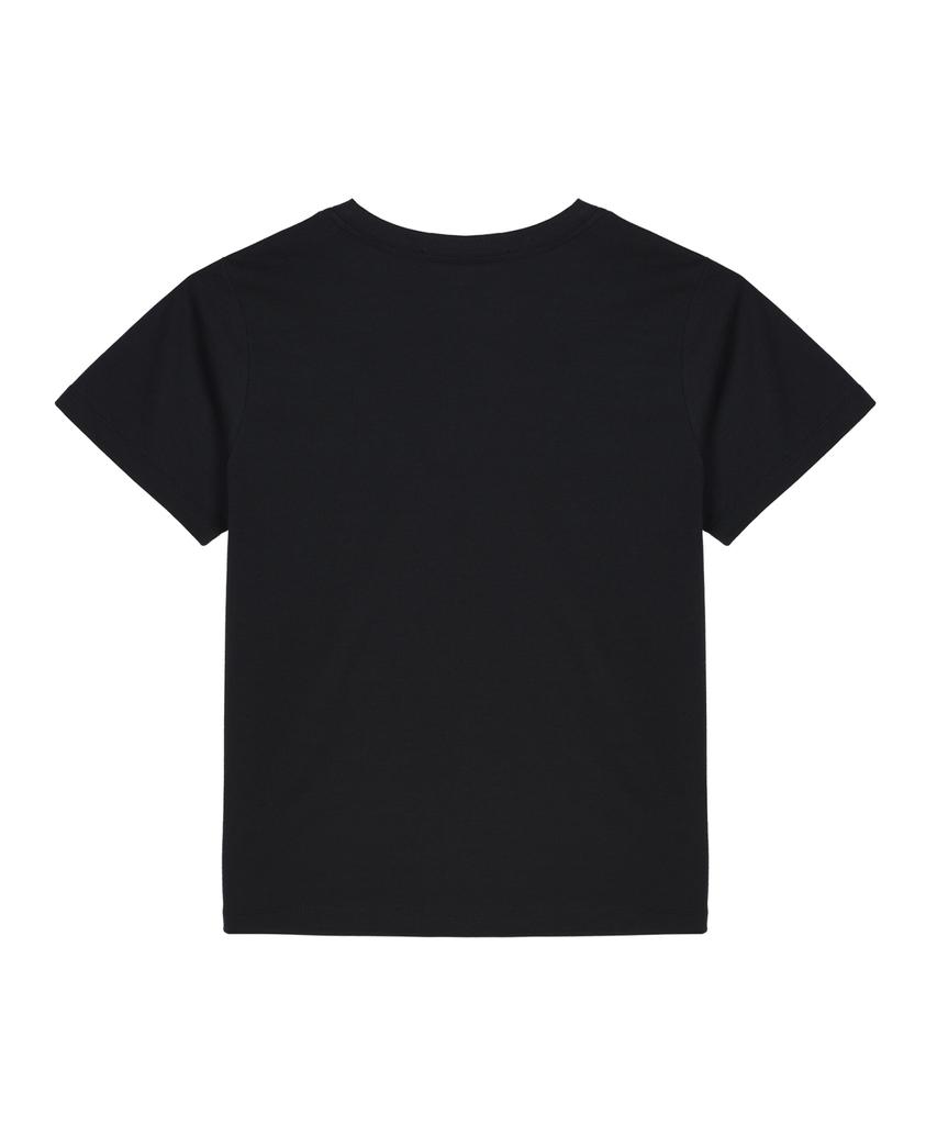 Nigaennikol Nicole Rose Lettering Slim Top_Black White