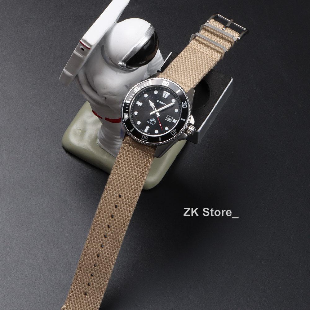 Nylon-Uhrenarmbänder 20mm 22mm für Seiko Armband für Herren Militärisch Lässig Armee Sport Armband Gürtel Schnellwechsel-Stifte Armband