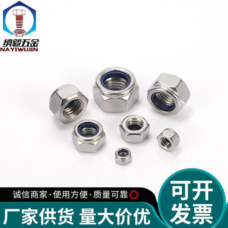 Stainless Steel 304 Nylon Hex Lock Nut