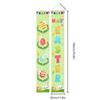 Happy Easter Porch Sign Banner Indoor Door Banner Easter Bunny Eggs Front Door Banner Easter Bunny Decoration For Indoor And