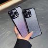 Luxury Plating Gradient Bling Glitter Shockproof Phone Case for Samsung S25 Ultra iPhone 16 Pro Xiaomi Redmi Note12 Itel Corners Reinforced Back Cover
