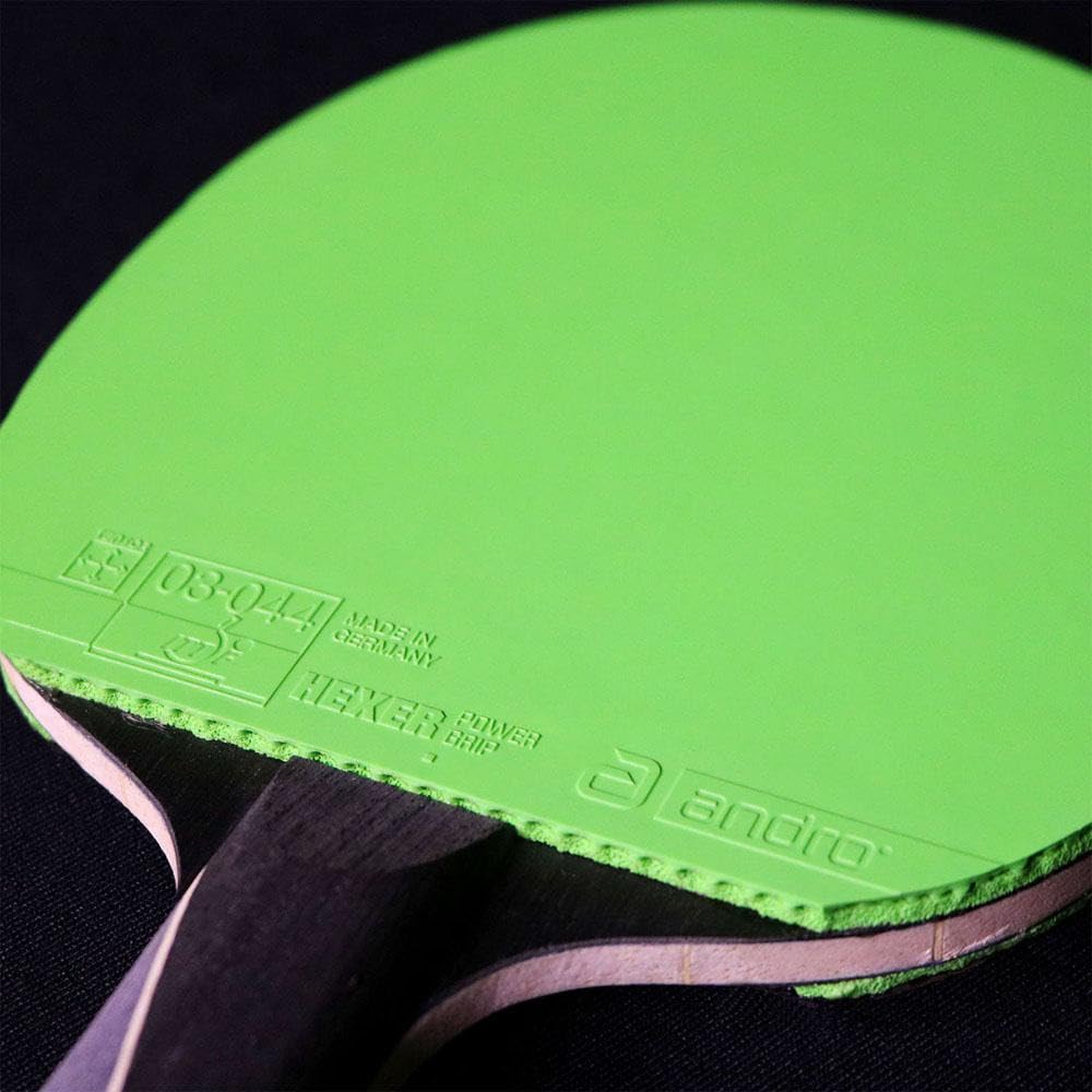 Andro Table Tennis Spin Hexa Power Soft ITTF Table Tennis 110021097 Rubber, Tension, Grip, Back, (International Federation) Approved, Green, 1.7,
